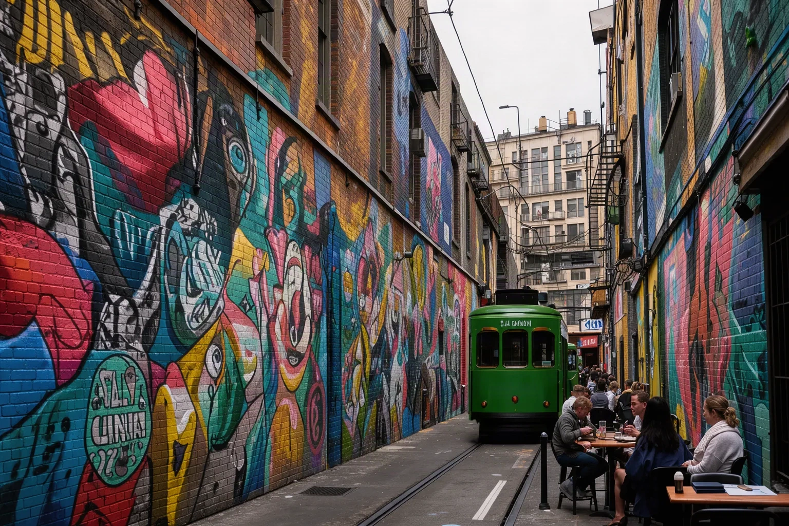 Une ruelle artistique de Melbourne